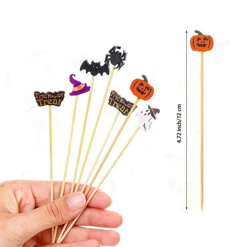 Halloween cocktailpinnar