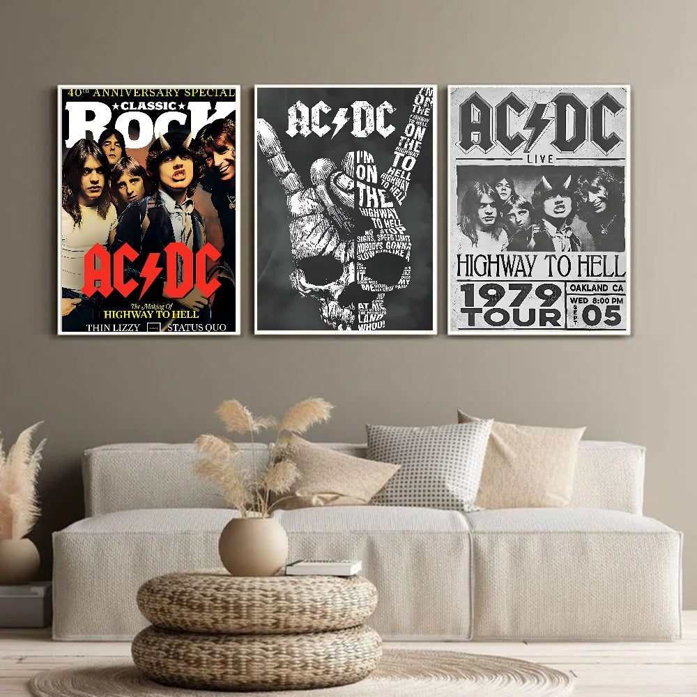 AC/DC Rock Band Poster