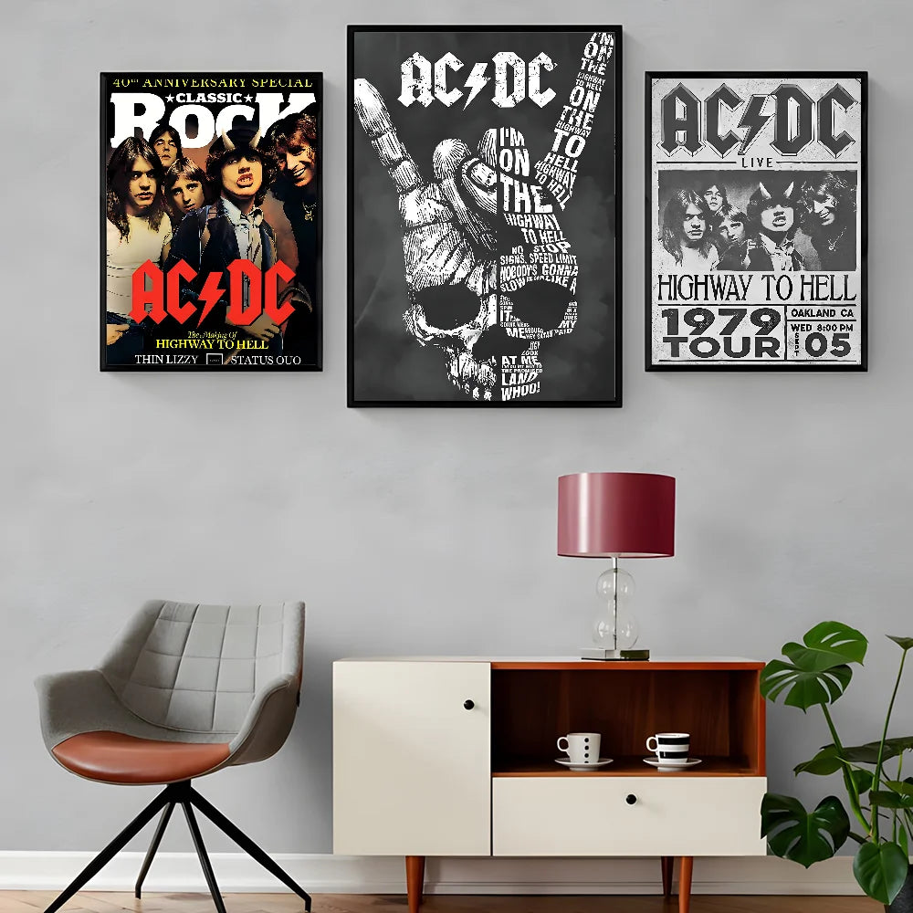 AC/DC Rock Band Poster