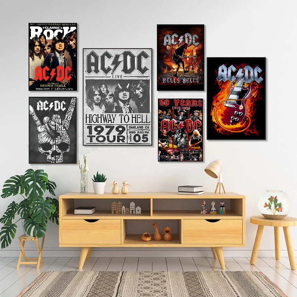 AC/DC Rock Band Poster