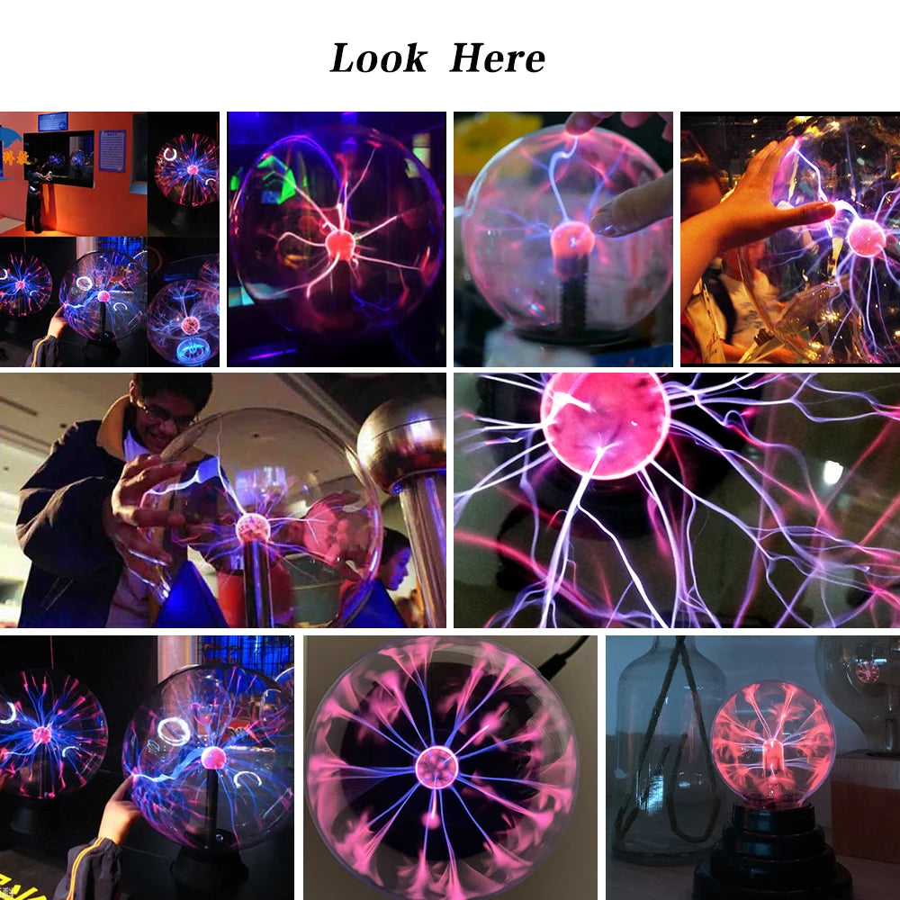 Magic Crystal Plasma Ball Lamp - Unik Dekoration & Rolig Gadget