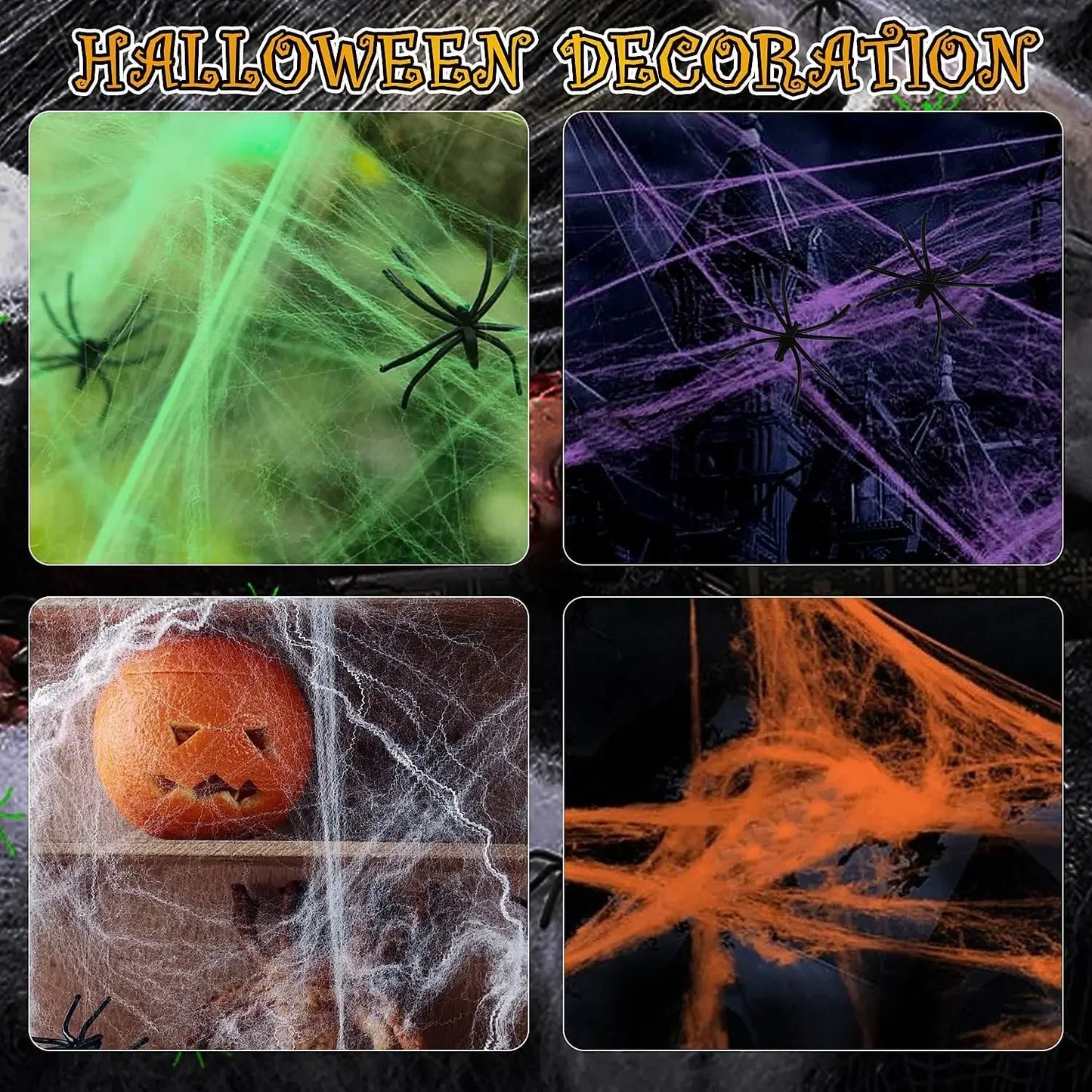 Halloween dekoration - spindelnät
