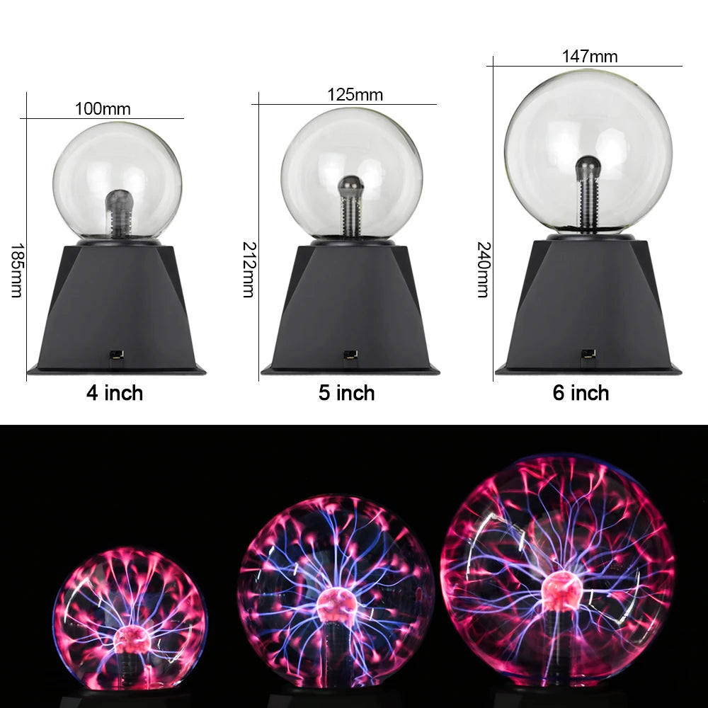 Magic Crystal Plasma Ball Lamp - Unik Dekoration & Rolig Gadget
