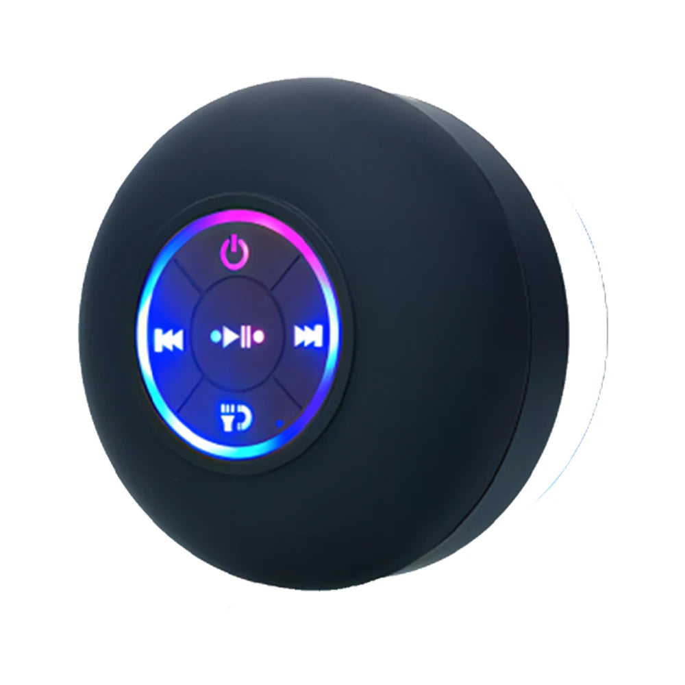 Portabel LED Bluetooth Högtalare - Vattentät med sugpropp för badrum & utomhus