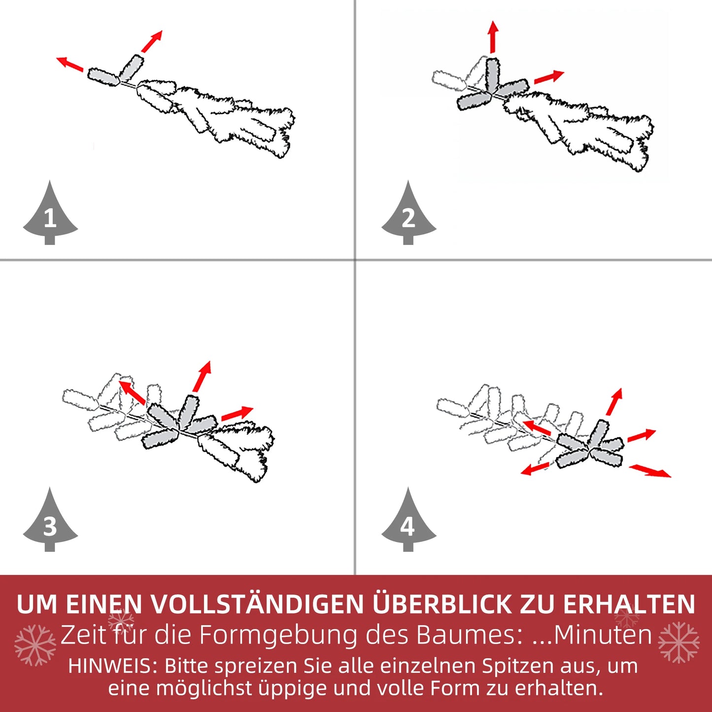 HOMCOM Konstgjord Julgran
