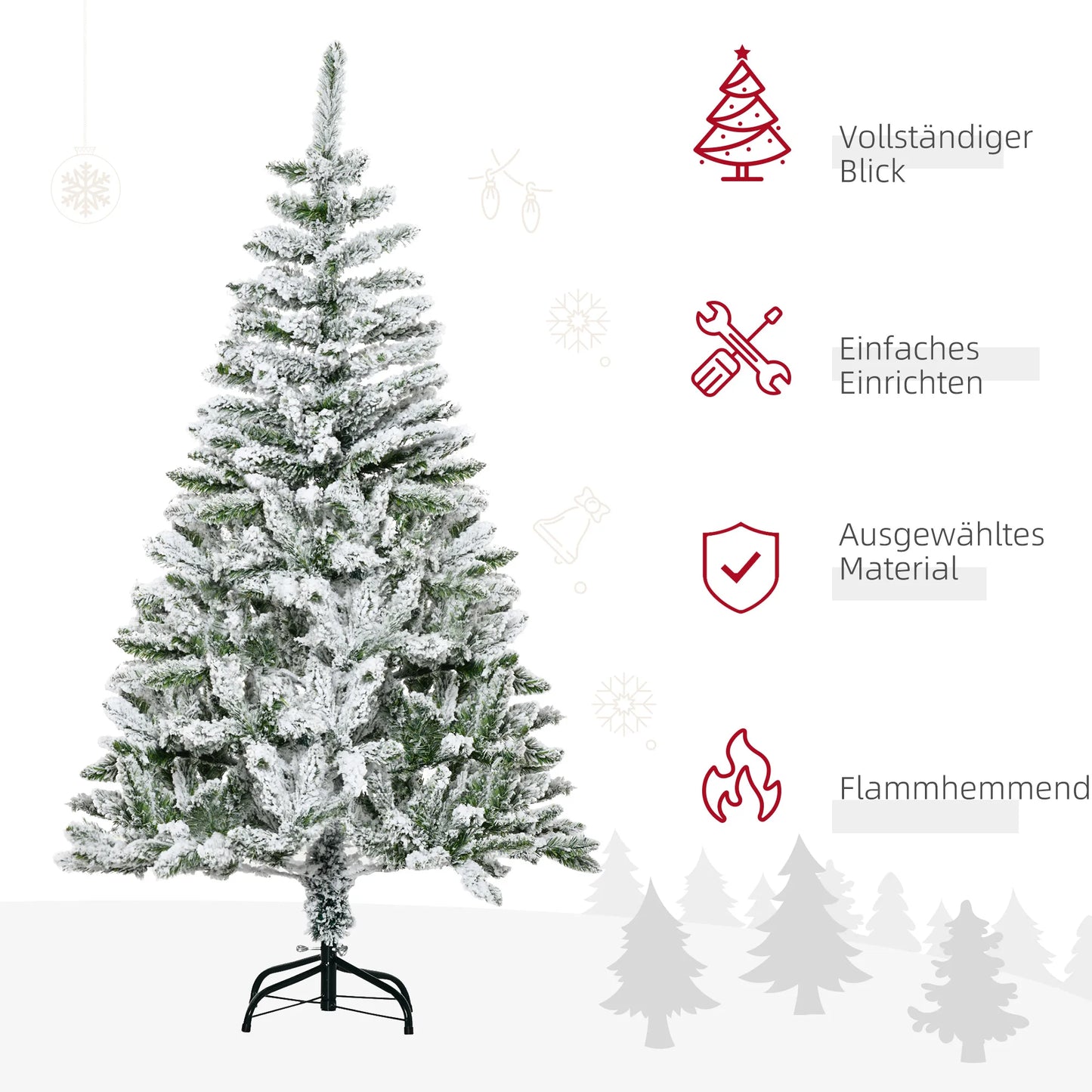 HOMCOM Konstgjord Julgran