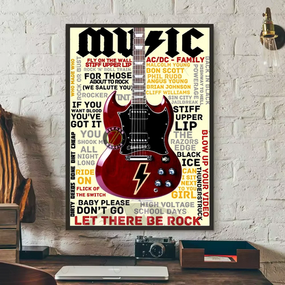 AC/DC Rock Band Poster