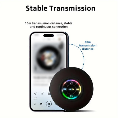 Portabel LED Bluetooth Högtalare - Vattentät med sugpropp för badrum & utomhus